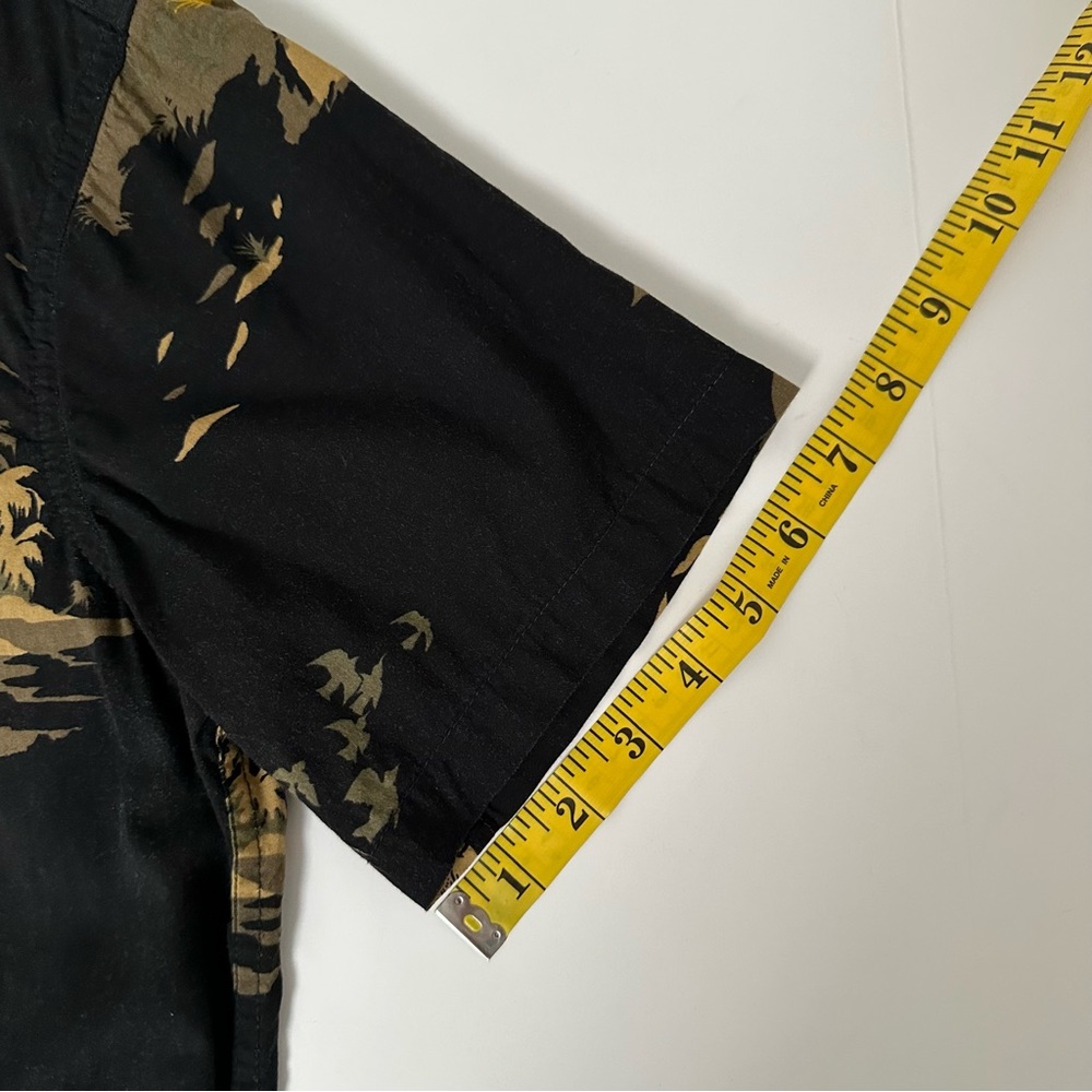 Billabong Mens Tropical Black Button Down Shirt - Picture 6 of 12